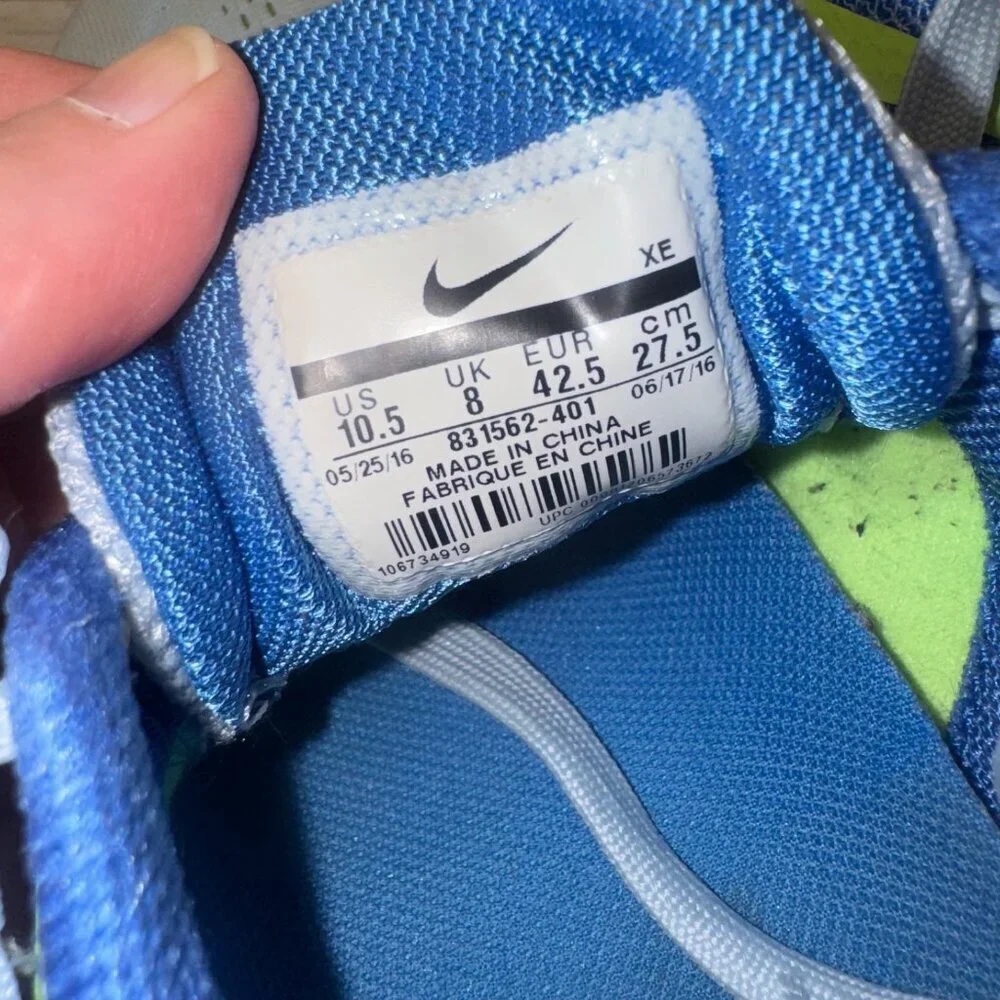 Nike Zoom Winflo 3 Womens US Size 10.5 EUR 42.5 831562-411 Running Shoes White - Picture 10 of 11